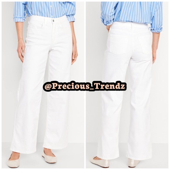 1️⃣5️⃣7️⃣ Old Navy High-Waisted Wow Wide-Leg Jeans Size 16 - Picture 3 of 3